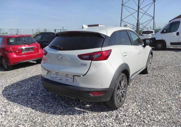 Mazda CX-3 cena 20900 przebieg: 90000, rok produkcji 2015 z Ogrodzieniec małe 137